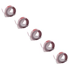 5 Cartouche à ruban gaufrage 3D pour Dymo 1855 1745 1755 1765 1805 blancrouge