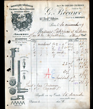 PARIS XI°: FACTORY OF MEASURING INSTRUMENTS "DROUARD-FOURMAUX / MAKEPEACE / BECUWE"