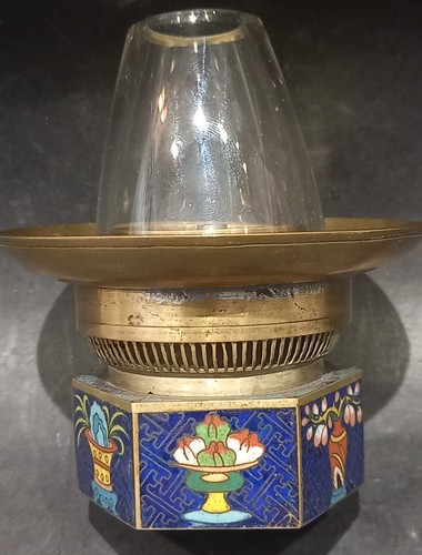 Ancienne lampe huile opium - a,