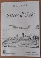 LETTRES D'UZES de Jean RACINE