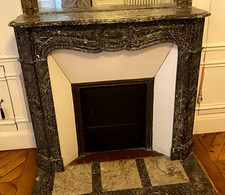 Cheminée 19 siécle marbre vert/ Chimney mantel 19th century green marble