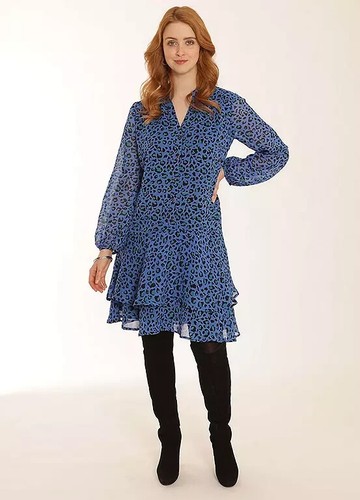 Robe mini chiffon imprimé - mini,
