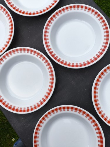 Assiettes creuses - (lot, 6)