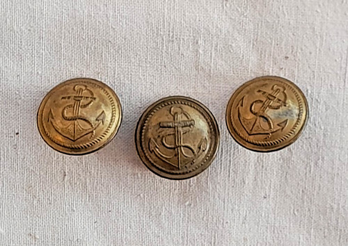 Lot boutons ancien marine - ancien,