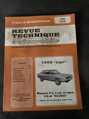 Rta revue technique - technique, ford