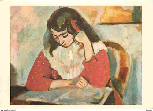 Postcard art painting - -,
