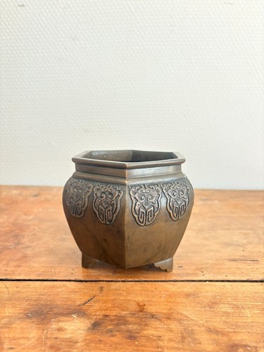 Brûle parfum hexagonal pot - brûle,