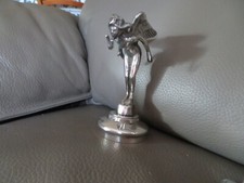 old silver bronze watch holder woman winged style radiator cap