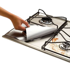 Protection Gazinière en Aluminium Protège Plaque Feu Gaz