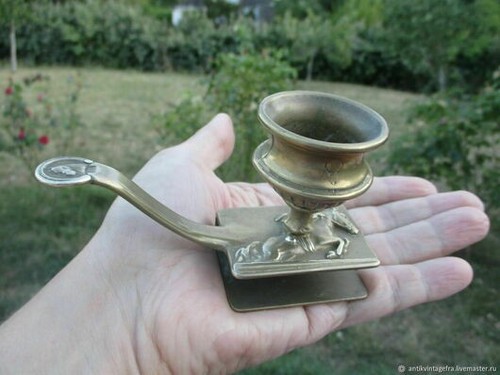 Bougeoir ancien cavalier - ancien,