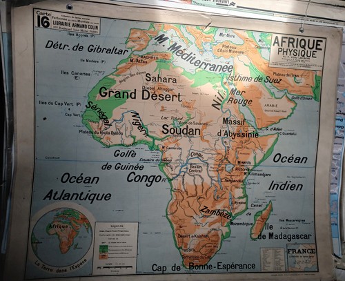 Carte scolaire afrique - scolaire,