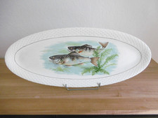 PLAT OVALE FAIENCE GIEN