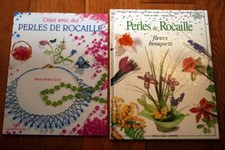 Perles de Rocaille FLEURS BOUQUETS + CREER AVEC DES Bead Reference Books FRENCH