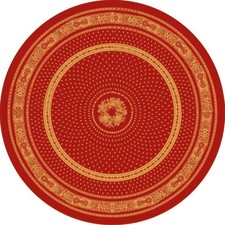Nappe ronde jacquard coton