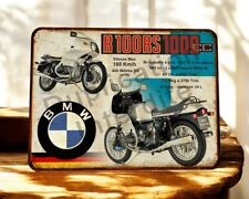 plaque métal vintage BMW R100 RS