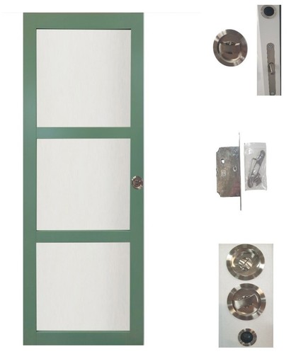 Porte coulissante vert ral - vert,