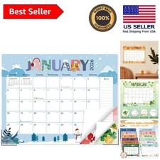 Extra-Large 2026-2027 Wall/Desktop Calendar 22" x 17" - Stay Organized in Style