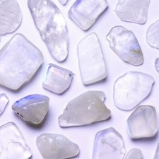 ★☆ MOONSTONE GEMS from India - Rolled Stones Sold by 3 - 0.5 to 1cm ☆★