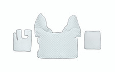 Blanc Tapis Cuir Écologique +