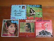 LOT DE 5 VINYLES 45 TOURS DE MARC ARYAN 60'S POP YEYE BEAT
