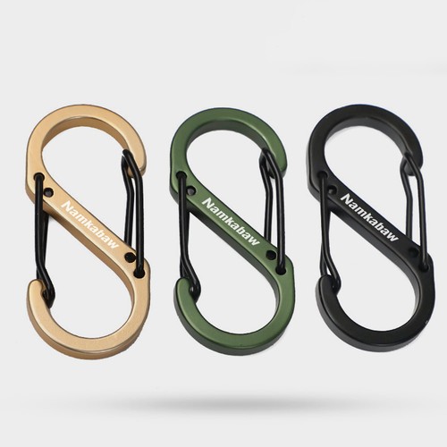 Carabiner clips double - double, sided