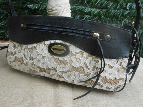 Sac abaco cuir dentelle - et,