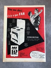 publicité de presse 1956 Cuisinière Convoitise de FAR