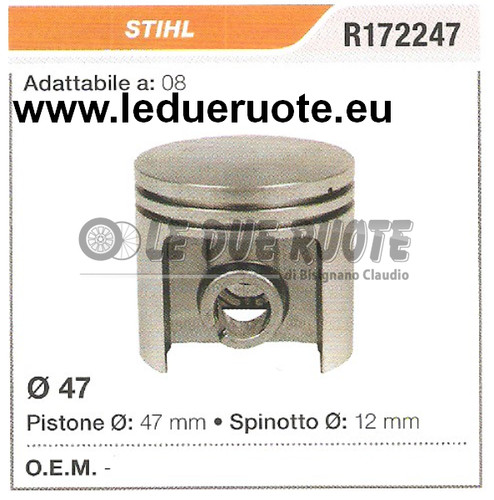 R172247 piston complet stihl - piston,