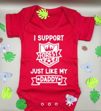 Nottingham Forest FC Personalised Baby Football Vest Babygrow Bodysuit FREE P&P