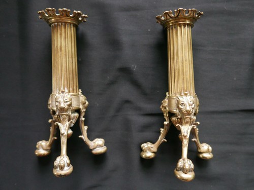 Paire bougeoirs xviiie - paire, de