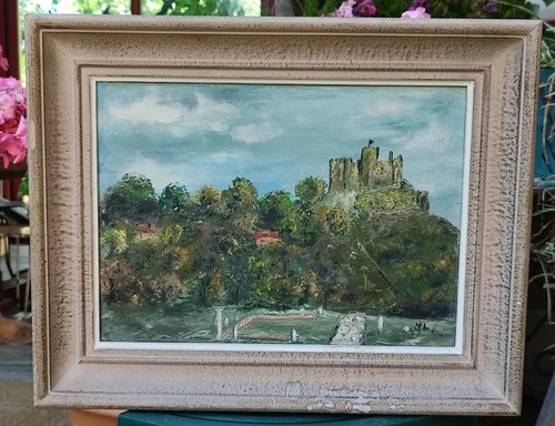 Ancien tableau hst - tableau, ruines