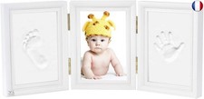 Newlemo Empreinte de La Main Empreinte Cadre Photo Kit pour Garçons Parfait 