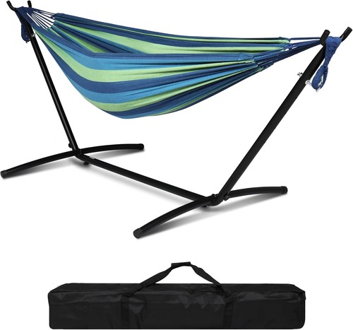 Hamac pied support acier coton - acier,