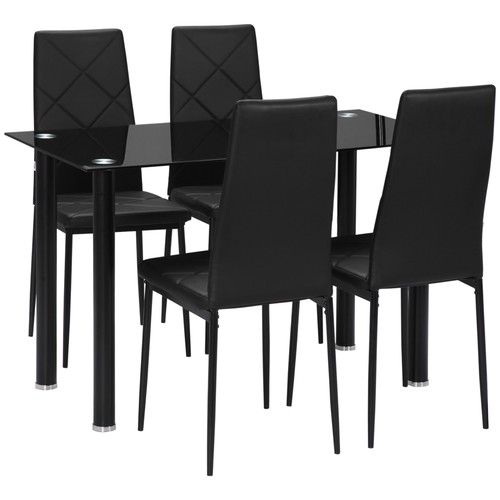 Homcom ensemble table à - table,