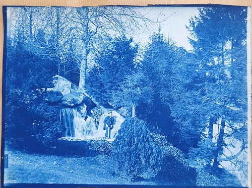 Cyanotype ancien cascade - ancien,