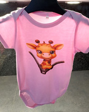 Body bébé Girafe manches