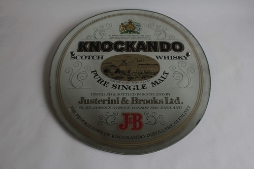 Plaque publicitaire miroir