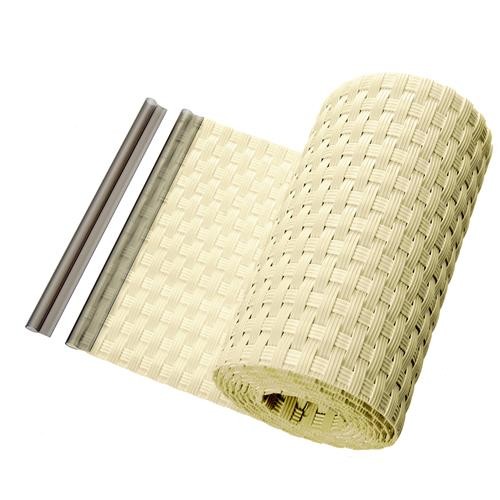 Brise vue bandes rattan - vue,