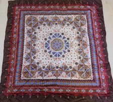 VINTAGE WOMEN'S 100% PURE SILK SILK SILK SOIE SCARF (404) 88cm x 88cm