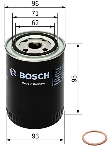 Bosch filtre huile pour - filtre,