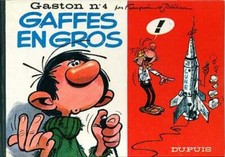EO Gaston Lagaffe (Format à l'italienne) 4 Gaffes en gros  (Franquin) (be/tbe)