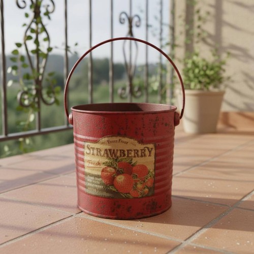 Pot fleurs vintage look - pot,