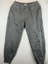 Unisex Lacoste LIVE Black Sweatpants Pull On Jogger Size Large Spellout