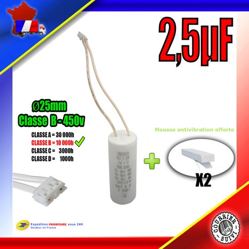 Condensateur 5μf pour - 2.5μf,