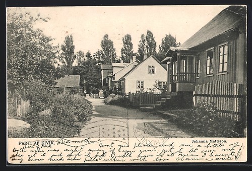 Carte postale kivik parti af - carte,