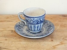 Antique Alsace or Germany Stoneware Mug - Signed
