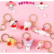 Sanrio Characters Sweet Cherry Soda Mascot Egaline 2-Inch Key Chain