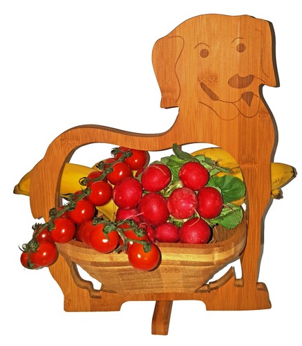 Chiens corbeille fruits - corbeille,