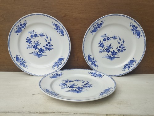 Assiette plate boch décor - assiette,