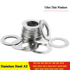 A2(304) Stainless Steel Shim Washers Flat Shims Thick 0.1/0.2/0.3/0.5mm DIN 988